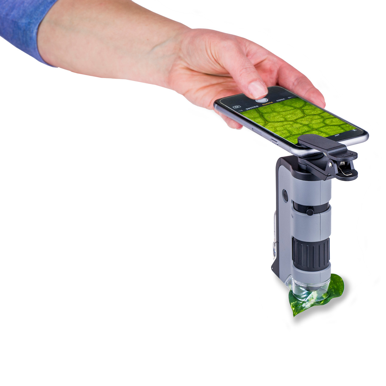 Pocket Microscope, LED, 250X with Smartphone Adapter