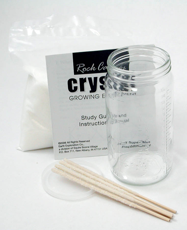 Crystal Growing Rock Candy Kit for Kids Home Science Tools