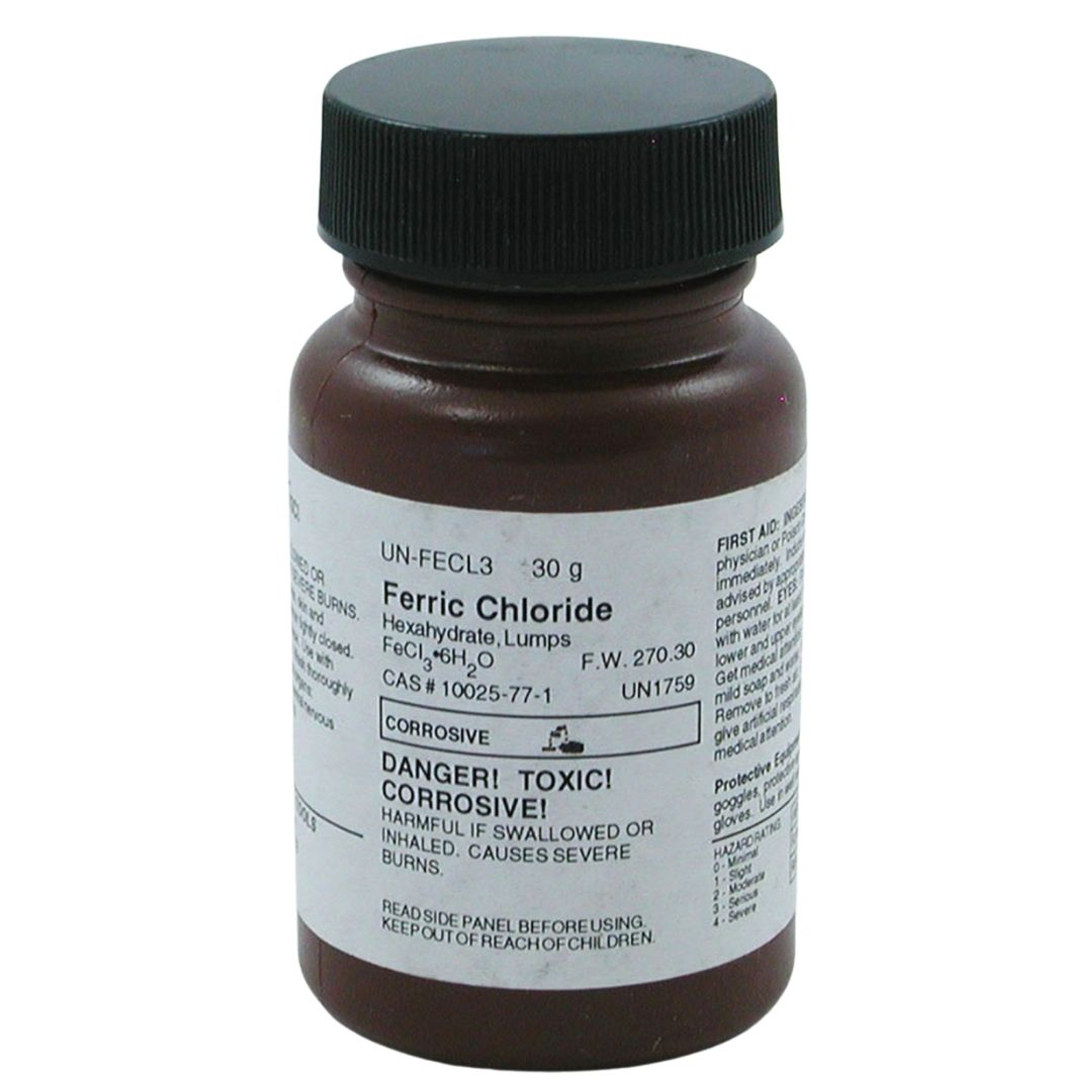 Iron(III) Chloride, 30 g Ferric Chloride Home Science Tools