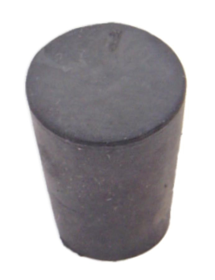 Rubber stopper, No. 1, solid