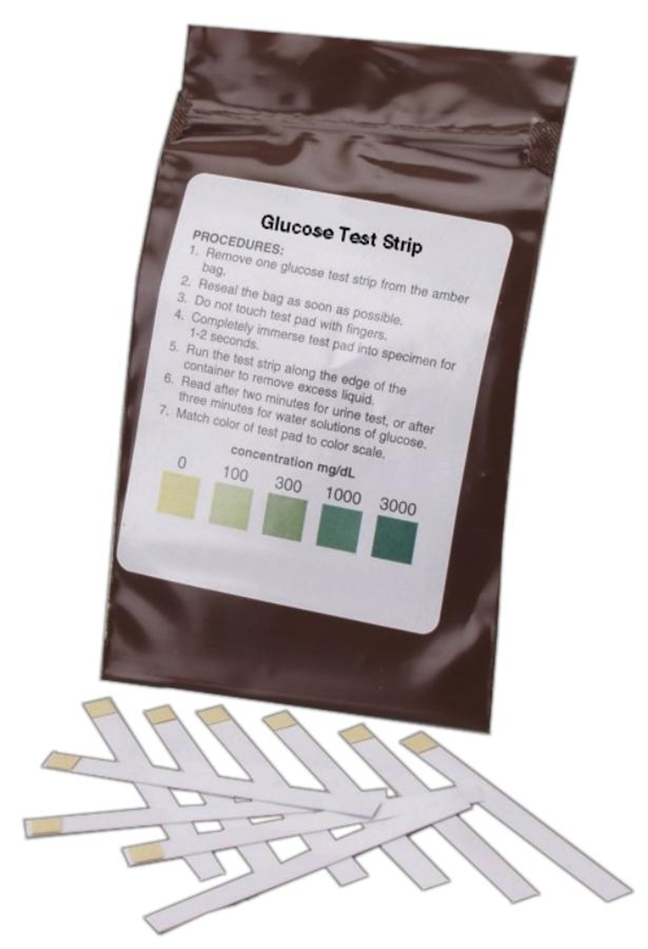 Glucose test strips, 10 pack