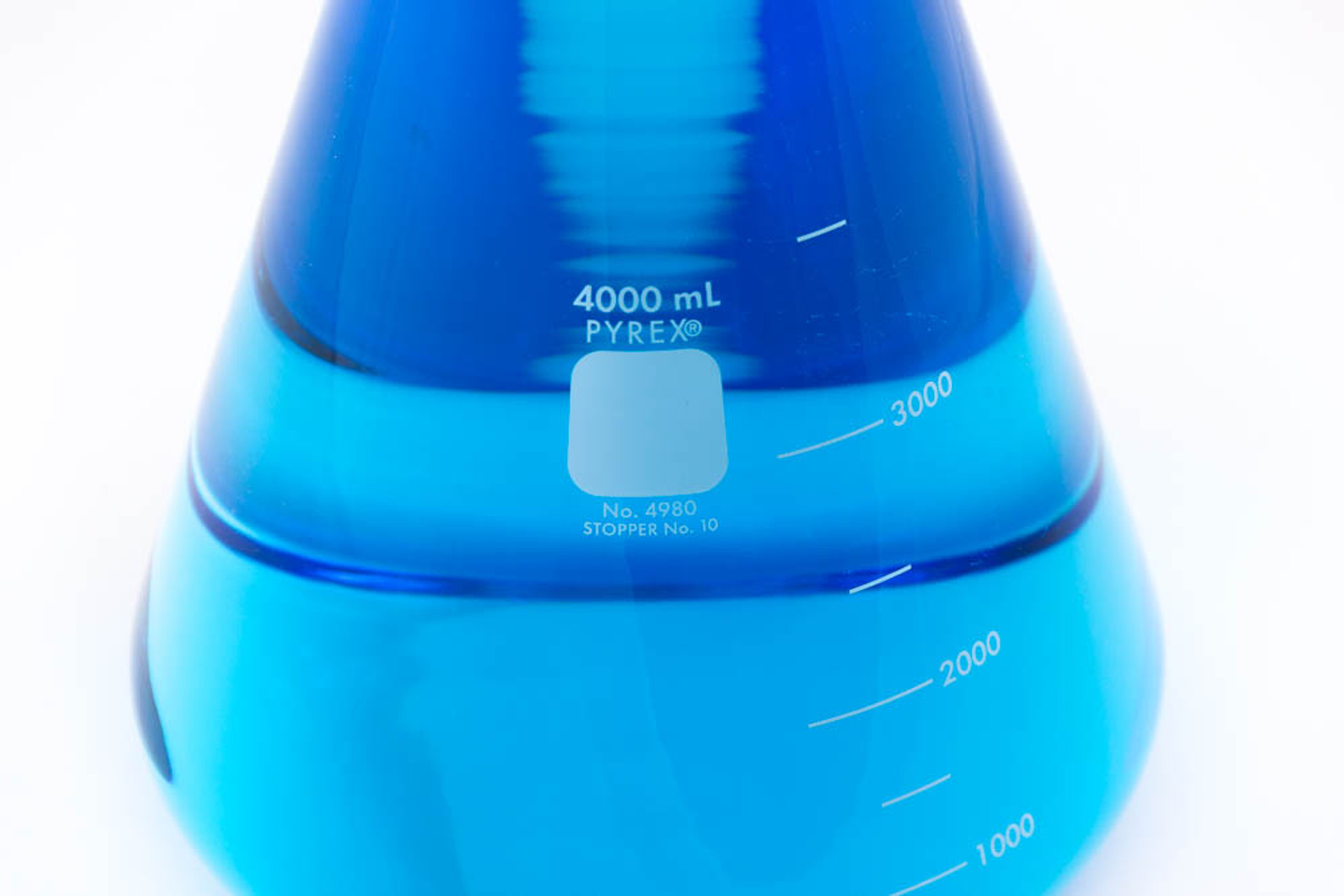 4L Corning PYREX Erlenmeyer Flask 4000 ml glass