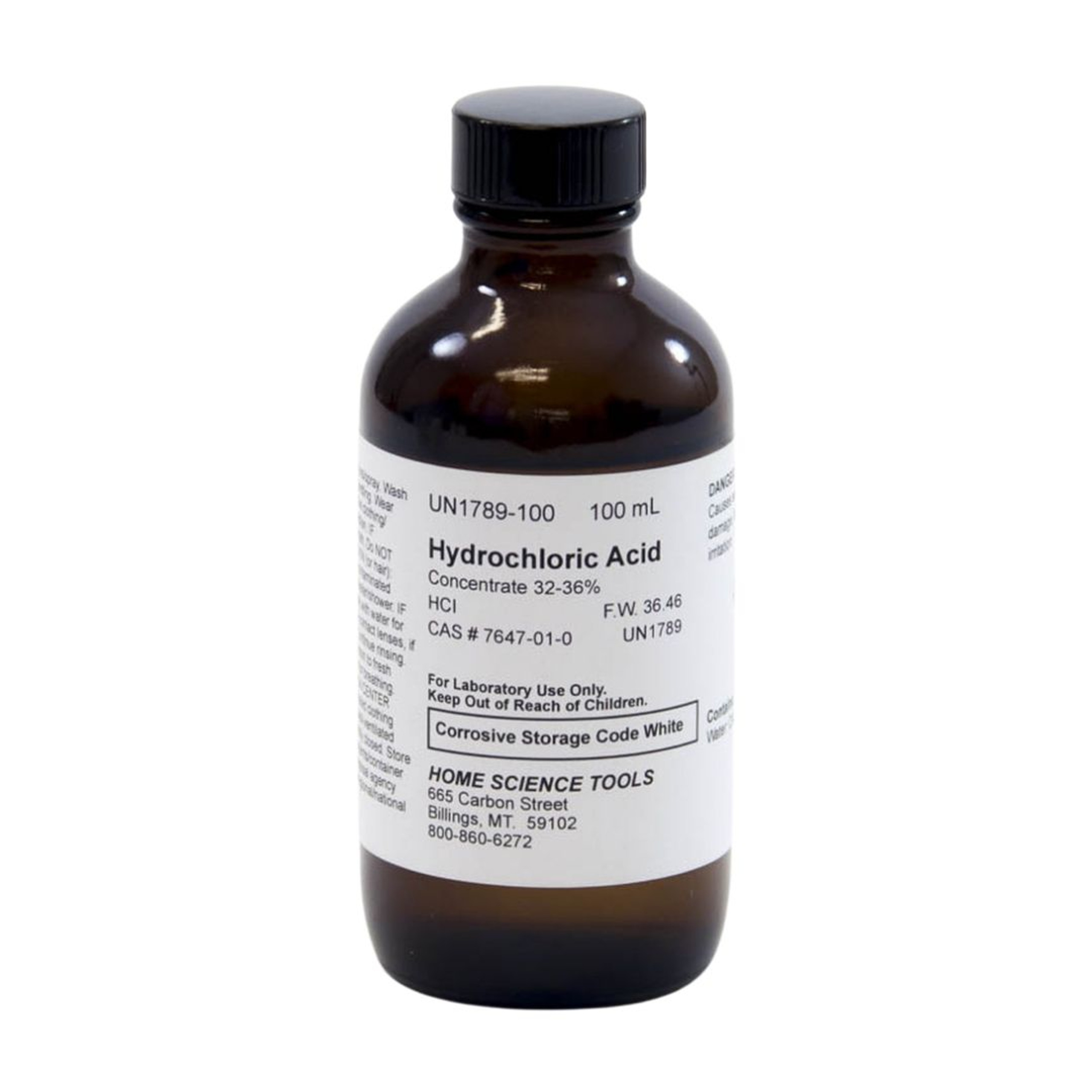 Hydrochloric Acid 100 Ml Concentrated 12 Molar 32 36 HCI Solution hydrochloric-acid-100-ml-concentrated-12-molar-32-36-hci-solution