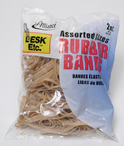 image of the different sized rubber bands 