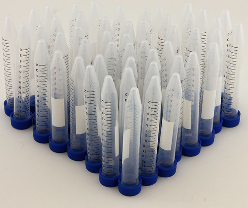 Centrifuge Tubes with Caps, 15 ml, 50 pack