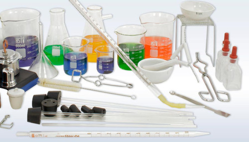 Deluxe Chemistry Glassware Set - Chemical Labware Kit