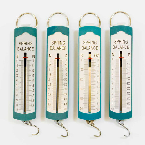 spring scale with mass