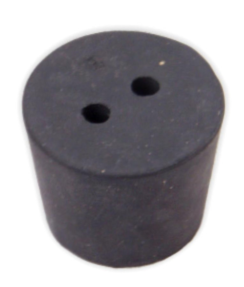 Rubber Stopper, #6.5, 2-hole