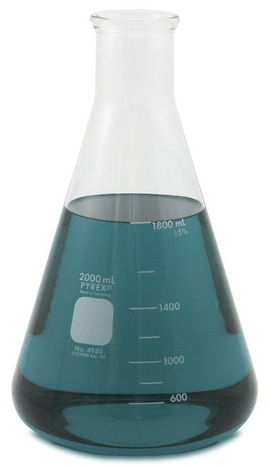 4L Corning PYREX Erlenmeyer Flask | 4000 ml glass