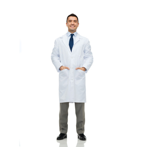 man in lab coat