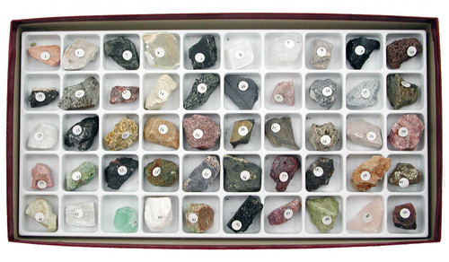 marque generique - 30 Pièces Rock & Mineral Collection avec Coffret  Collector/Vitrine Débutant , enfants de Pierre Gemme Kit, SOUCHES Géologie  - Objets déco - Rue du Commerce