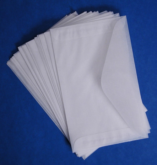 Glassine Envelopes, 3" x 5", 100 pack