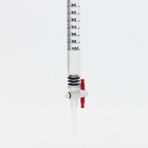 100 ml Burette, PTFE Stopcock, acrylic