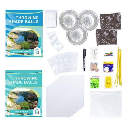 Science Unlocked Throwing Shade Balls books and kit materials