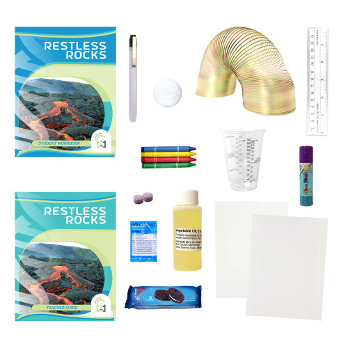 Science Unlocked Restless Rocks books and kit materials