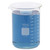 1000 ml pyrex low form glass beaker with blue liquid