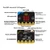 Micro:bit Go Bundle V2 function diagram including buttons, ports, and LEDs
