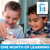 Two boys pour bricks for an experiment in Science Unlocked Brick by Brick kit
