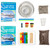 Image of Go With The Flow kit contents pie pans, pebbles, peat moss, modeling clay, food coloring