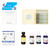 Novare General Biology Microscope Kit contents: prepared microscope slides, lens cleaning paper, safranin O stain, methylene blue, Gram's Iodine Stain