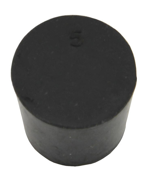 Rubber stopper, No. 5, solid