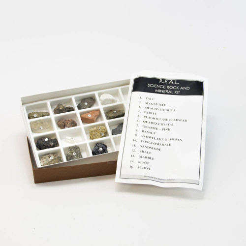 Basic Rock Mineral Set 15 Specimens
