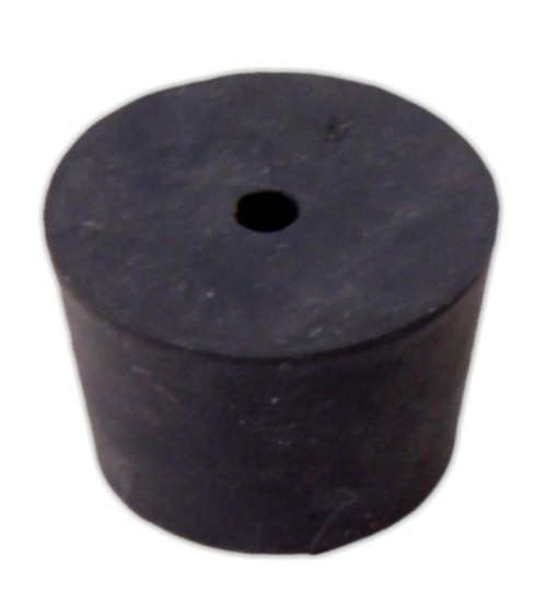 Chemistry Rubber Stopper | 24-28mm Diameter | Two 5mm Holes