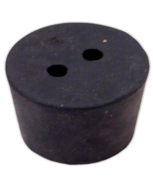 Size 6 Drilled Rubber Stopper 