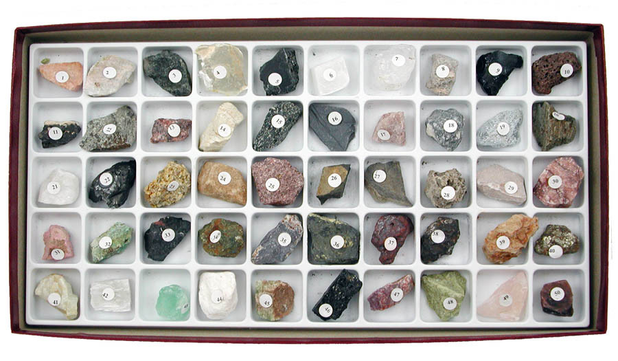 Image of Classroom Collection of Rocks and Minerals, 50 Specimens