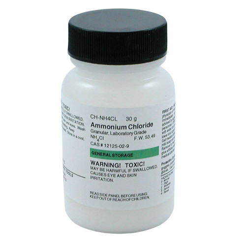 Ammonium Chloride - (NH4Cl) - 5 LB Highly Effective for use in Wood Burning,  Pyrotechnics, Veterinary, and Laboratories: : Industrial &  Scientific