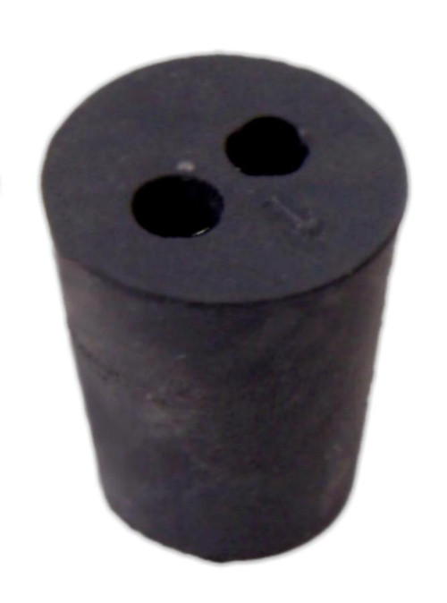 Rubber stopper, No. 3, 2hole