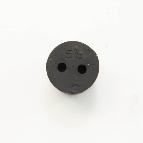 Chemistry Rubber Stopper 2428mm Diameter Two 5mm Holes