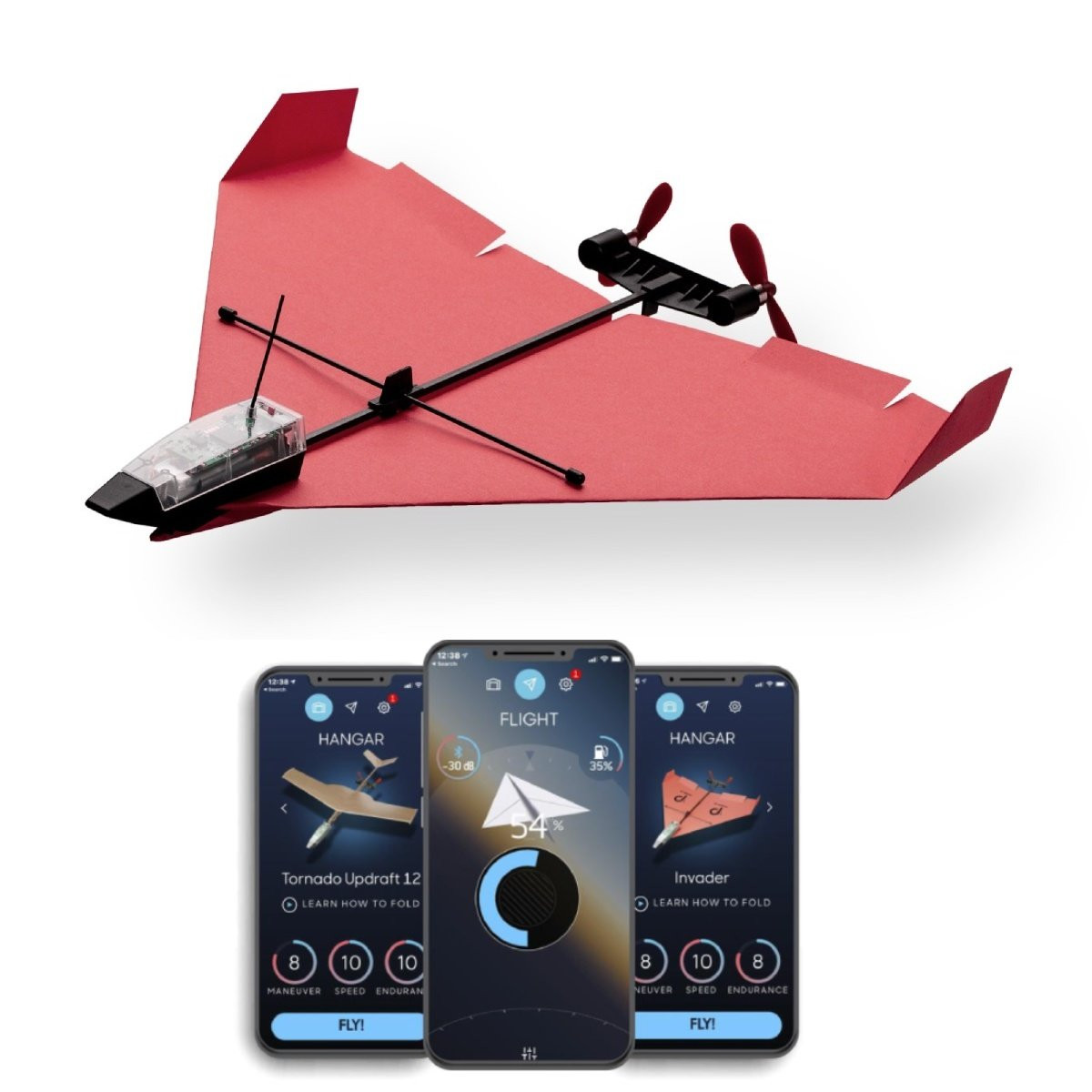 Image of PowerUp 4.0 Electric Paper Airplane Kit