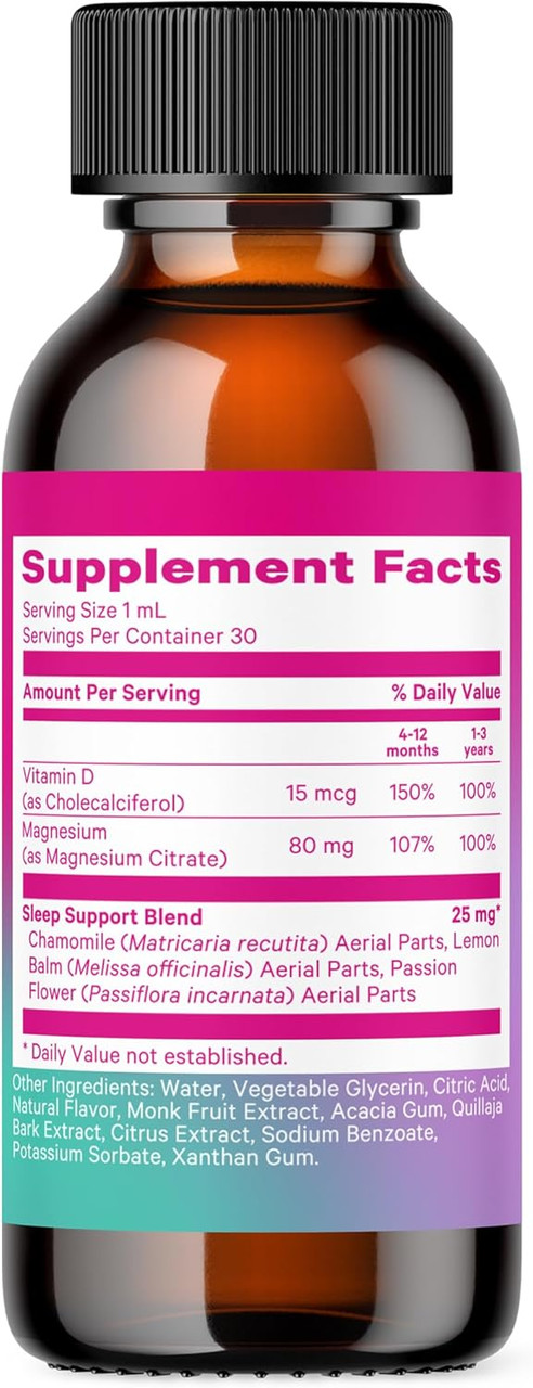 Pink Stork Baby Sleep Drops, Naturally Support Sleep Without Melatonin for Infants, Toddlers, and Kids, Aid Sleep with Chamomile and Magnesium, Baby Essentials for Bedtime, 1 oz, 30 Servings