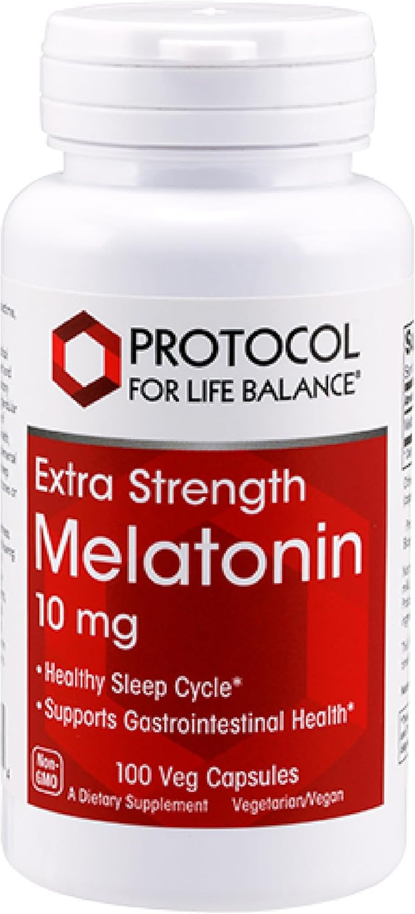Melatonin 10mg Extra Strength - Protocol for Life Balance #100 capsules