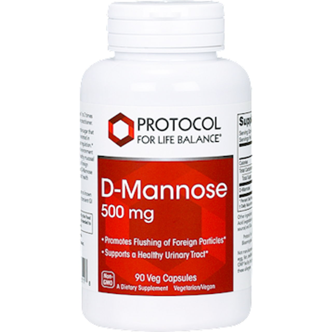 Protocol for Life Balance - D-Mannose 500 mg - #90 Capsules 