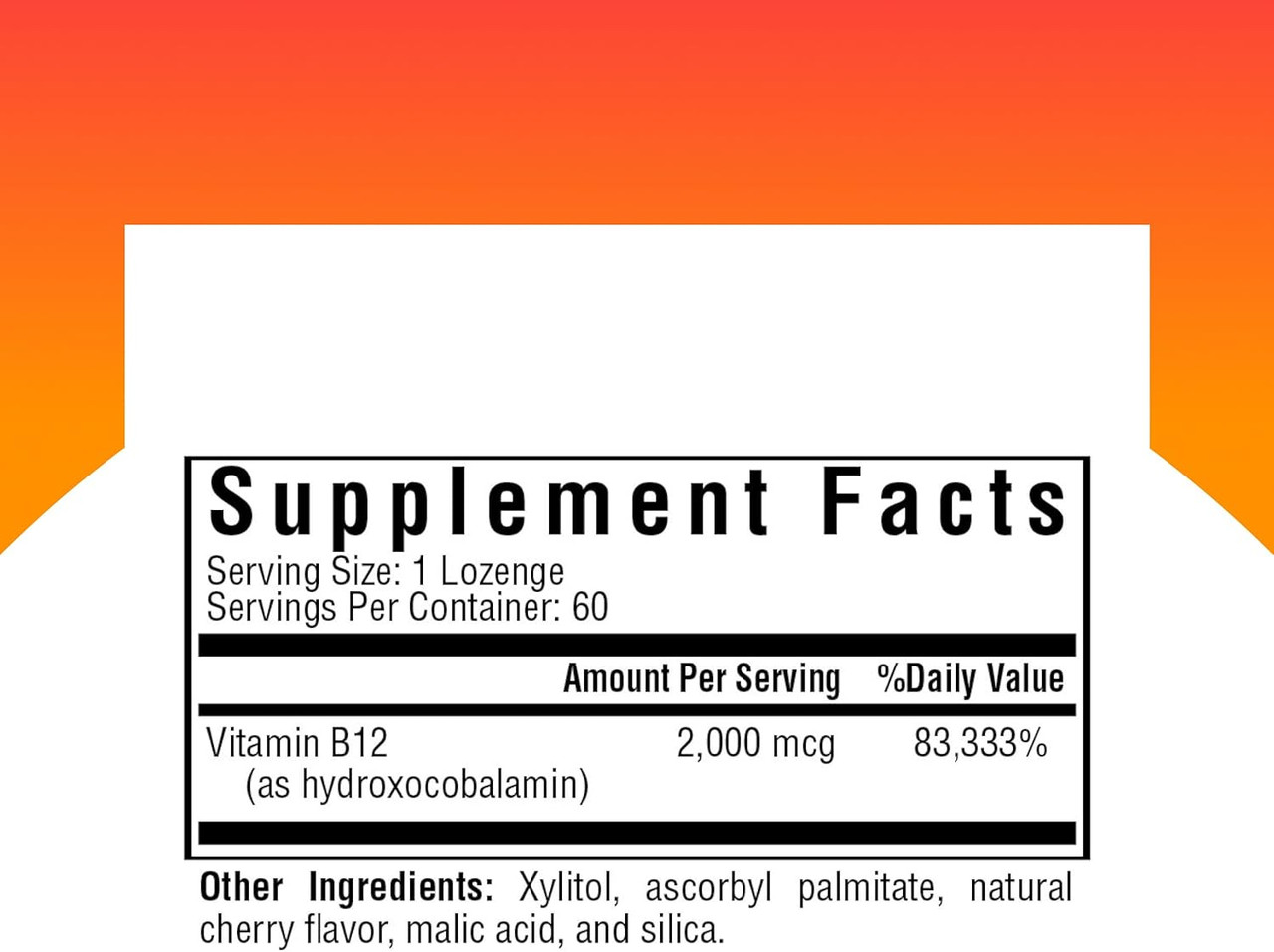 Seeking Health Hydroxy B12 2000 mcg - 60 Lozenges