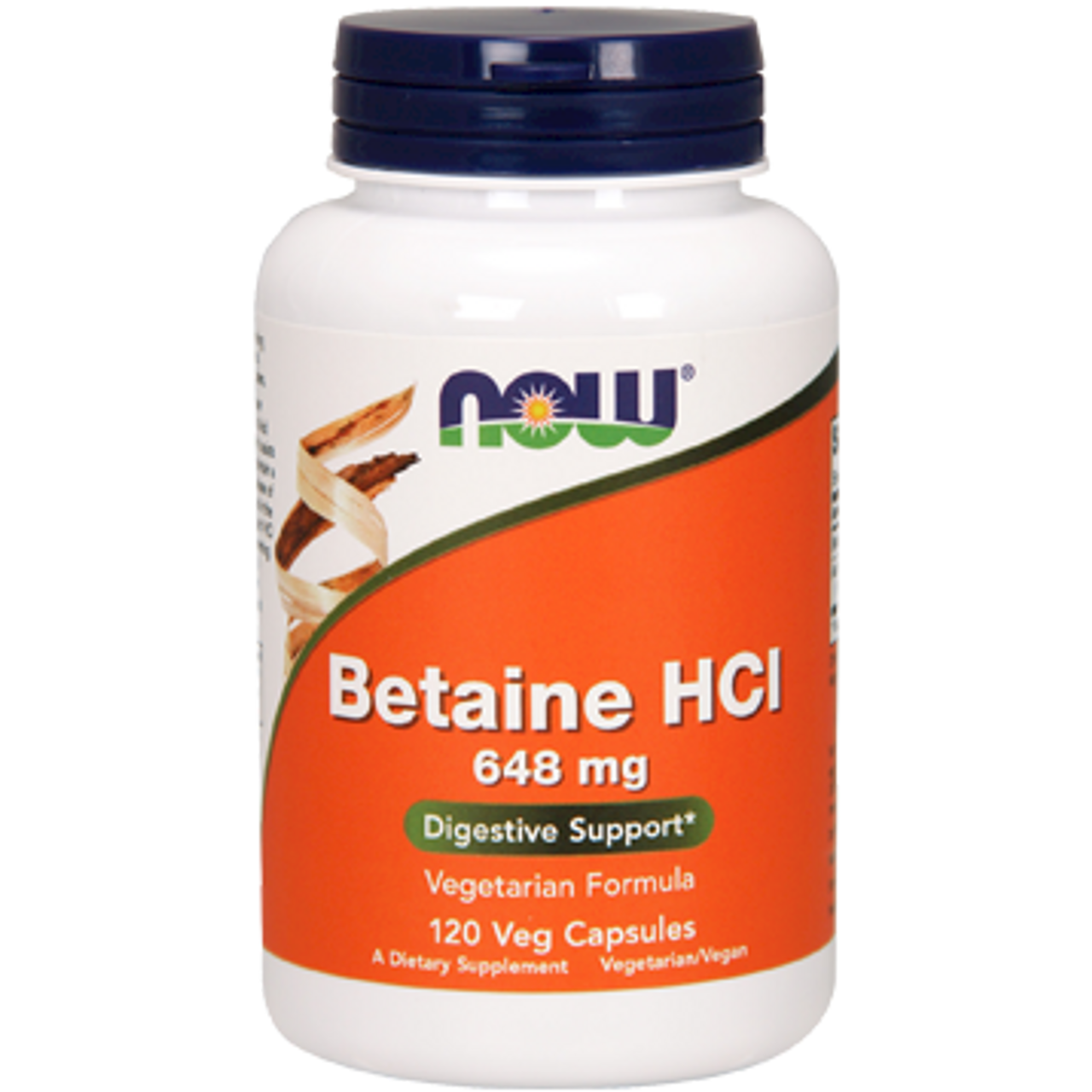 NOW Foods, Betaine HCL, 648 mg - 120 Veg Capsules