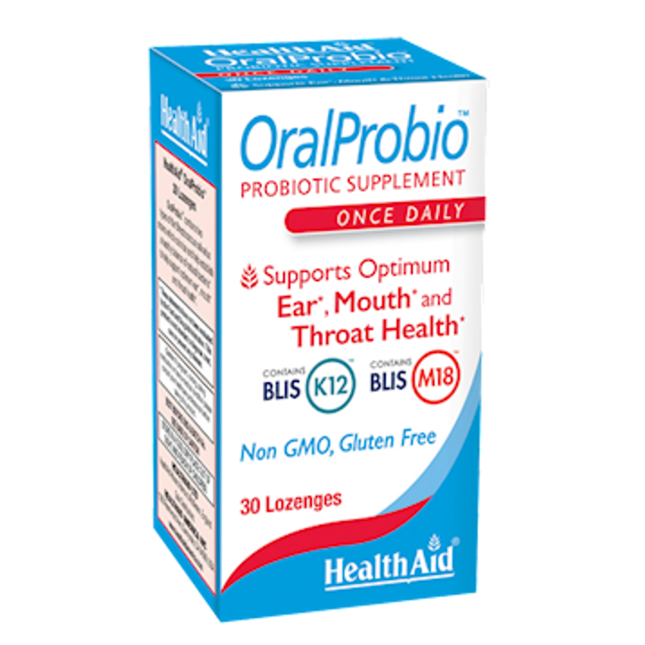 OralProbio 30ct, Once Daily Chewable Tablets, Supports Optimum Ear, Mouth, and Throat Health, Non GMO, Gluten Free, Contains BLIS K12 & M18