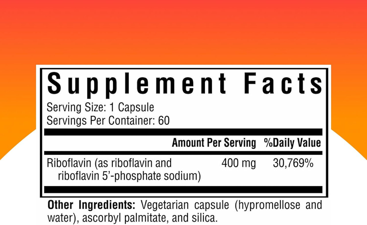 Seeking Health, Riboflavin, 400 mg, 60 Vegetarian Capsules