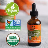 SeaBuckWonders, Organic Himalayan Sea Buckthorn Berry Oil, 1,000 mg, 1.76 fl oz (52 ml)