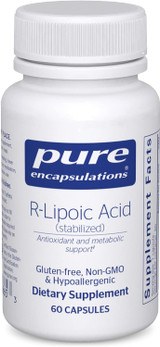 Pure Encapsulations R-Lipoic Acid (Stabilized) | Hypoallergenic Supplement with Enhanced Antioxidant Protection and Metabolic Support | 60 Capsules