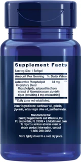 Life Extension, Astaxanthin with Phospholipids, 30 Softgels