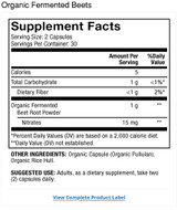 Dr. Mercola Organic Fermented Beets - 60 Capsules 