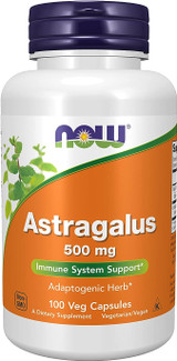 NOW Astragalus Capsules 500 mg - #100 Veg Capsules 