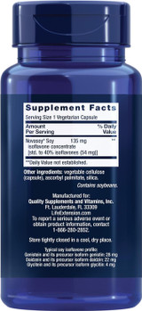 Life Extension Soy Isoflavones – Isoflavone Concentrate Supplement - Supports Bone, Heart and Hormone Health – Gluten Free, Non-GMO – 30 Vegetarian Capsules