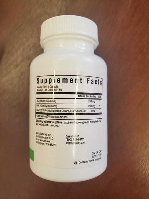 Seeking Health DIM + 13C with PQQ - #60 Capsules