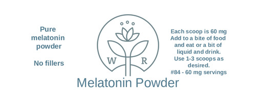 Melatonin Powder - 5 Gram Jar with 60 mg Scoop