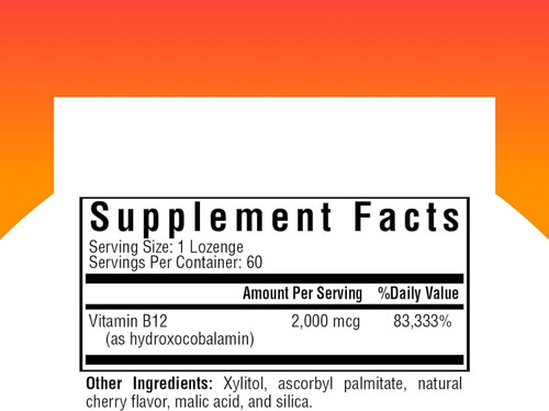 Seeking Health Hydroxy B12 2000 mcg - 60 Lozenges
