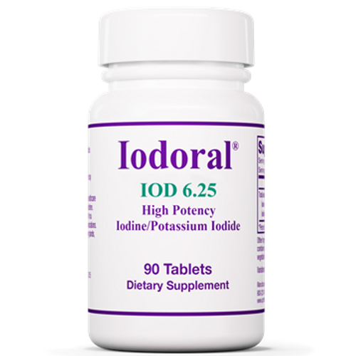 IODORAL 6.25 MG Optimox Corporation - (replacing Tri-Iodine 6.25 mg) #90 tablets
